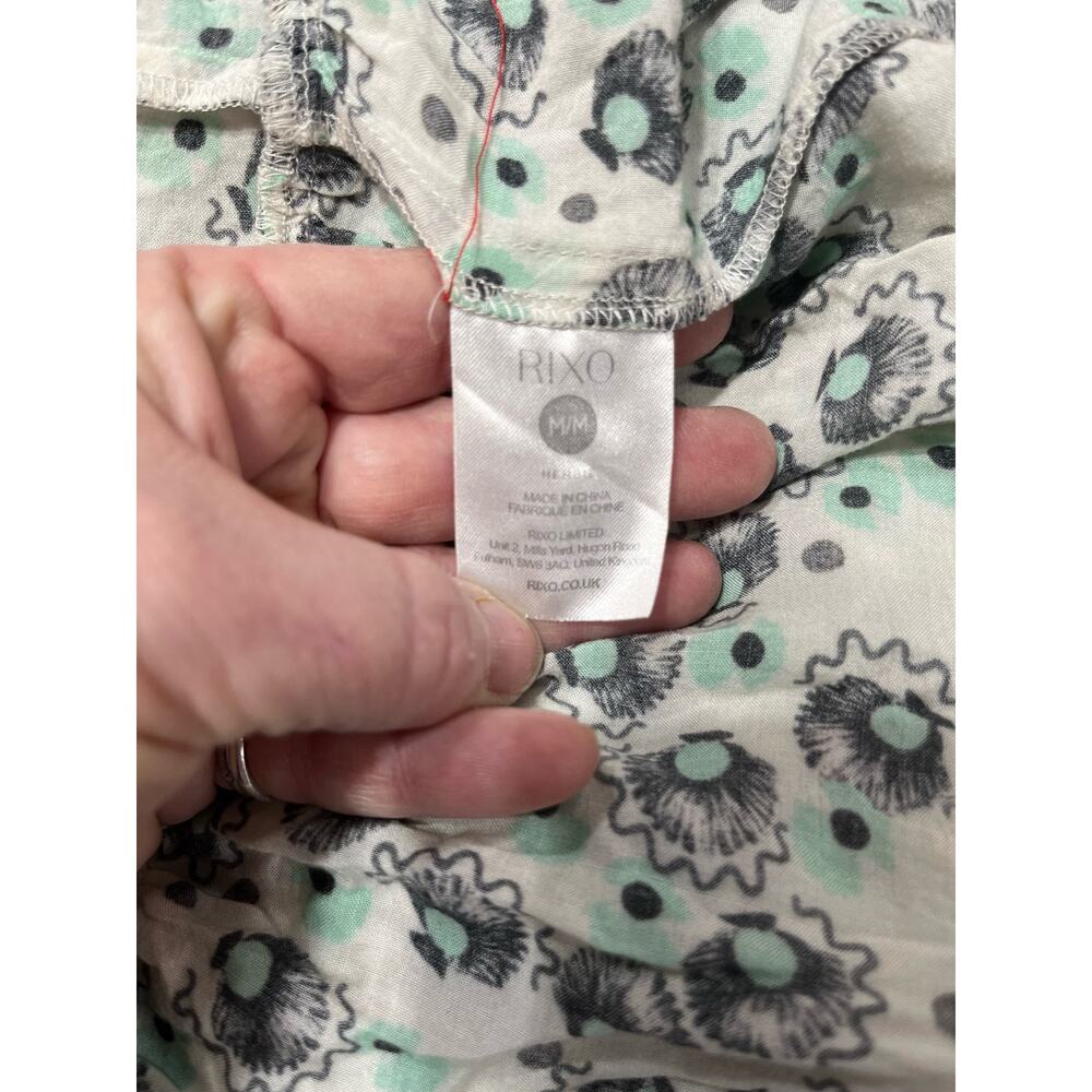 RIXO Herbie‎ Green Floral Print Long Maxi Tent Dress Sz 8 - Picture 10 of 15